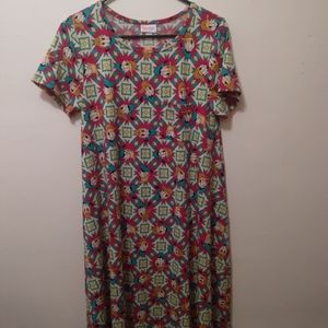 Lularoe Donald duck dress size small